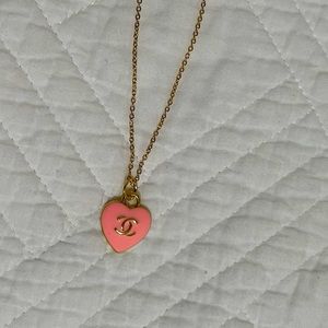 Upcycled Designer Logo Necklace